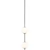 Suspension LED UMAGE Audrey, couleur acier, à 2 lampes, Ø 12 cm