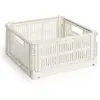 Hay - Cagette pliable carré Crate Blanc M