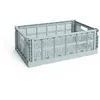 Hay - Grande cagette pliable Crate Bleu L
