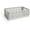 Hay - Grande cagette pliable Crate Gris L