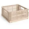Hay - Cagette pliable carré Crate Poudre M