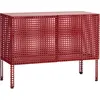 Hay - Buffet Perforated Cabinet - Rouge - Acier thermolaqué - Designer...