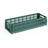 Hay - Cagette pliable allongée Crate Vert foncé XS