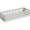 Hay - Cagette pliable allongée Crate Gris XS