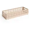 Hay - Cagette pliable allongée Crate Poudre XS
