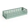 Hay - Cagette pliable allongée Crate Sauge XS