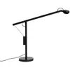 Lampe de bureau LED HAY Fifty-Fifty, noire, 45 cm, à intensité variabl...