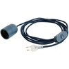 HAY Douille E27 COMMON, bleu foncé Câble avec fiche 240 cm