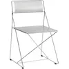 Hay Chaise design en acier chromé 50x45x77 cm finition brillante