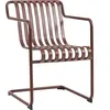 Hay - Fauteuil de repas Palissade - Rouge - Acier thermolaqué - Design...