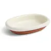HAY Coupe Barro, blanche, 36 x 27 cm, terre cuite