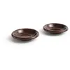 HAY Coupe Barro, rouge foncé, Ø 20 cm, lot de 2, terre cuite