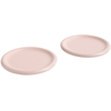 Assiettes HAY Barro, rose, Ø 24 cm, lot de 2, terre cuite
