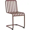 Chaise de jardin en acier rouge Palissade - HAY