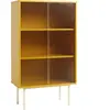 Vaisselier en bois jaune et portes vitrées Colour Cabinet - Hay