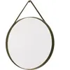 Miroir rond en acier marron clair 70 cm Strap - Hay