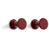 Crochet mural Bolt Hook Set de 2 - rouge Hay