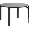 Table à manger en hêtre laqué noir profond 128 cm Rey - HAY