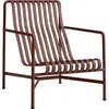 Fauteuil Palissade Lounge haut - rouge fer Hay