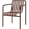 Chaise avec accoudoirs Palissade Dining - rouge fer Hay