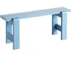 Banc en pin laqué bleu azure 111 x 23 x 45 cm Weekday - Hay
