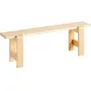 Banc en pin laqué 140 x 23 x 45 cm Weekday - Hay