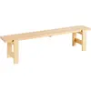 Banc en pin laqué 190 x 32 x 45 cm Weekday - Hay