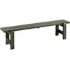 Banc en pin laqué olive 190 x 32 x 45 cm Weekday - Hay