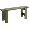 Banc en pin laqué olive 111 x 23 x 45 cm Weekday - Hay