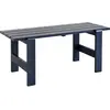 Table en pin laqué bleu métal 180 x 66 x 74 cm Weekday - Hay