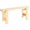 Banc en pin laqué 111 x 23 x 45 cm Weekday - Hay