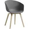 Hay - Fauteuil About a chair - Gris - Polypropylène recyclé - Designer...