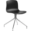 Hay - Chaise pivotante About a chair - Noir - Fonte d'aluminium - Desi...