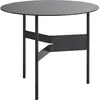 Table basse ronde en acier noir 54x44cm Shim - Hay