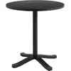Table à manger en frêne laqué à l'eau noir 70 x 74cm Pastis - HAY