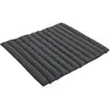Coussin matelassé imperméable anthracite pour canapé Palissade - Hay