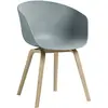 Hay - Fauteuil About a chair - Bleu - Polypropylène recyclé - Designer...