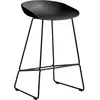 Hay - Tabouret de bar About a stool - Noir - Polypropylène recyclé - D...