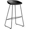 Hay - Tabouret de bar About a stool - Noir - Polypropylène recyclé - D...