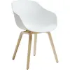Hay - Fauteuil About a chair - Blanc - Polypropylène recyclé - Designe...