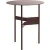 Table d'appoint ronde en acier bordeaux 45x51cm Shim - Hay