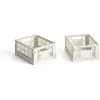 Hay - Cagettes pliables - Set de 2 Off-White XS