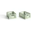 Hay - Cagettes pliables - Set de 2 Vert Menthe XS