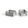 Hay - Cagettes pliables - Set de 2 Gris clair XS