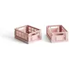 Hay - Cagettes pliables - Set de 2 Blush XS