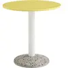 Hay - Table ronde Ceramic - Jaune - Béton effet terrazzo - Designer Mu...