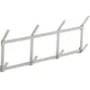 Porte-manteaux murale en acier gris métalisé 49,5x5,5x22cm Tape - Hay