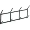 Porte-manteaux murale en acier anthracite 49,5x5,5x22cm Tape - Hay