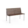 Banc en frêne huilé et aluminium 114x52x80cm Traverse - Hay