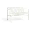 Hay - Banc avec dossier Palissade - Blanc - Acier - Designer Ronan & E...